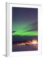 Aurora Borealis (Northern Lights), Abisko, Lapland, Arctic Circle, Sweden, Scandinavia, Europe-Christian Kober-Framed Photographic Print