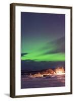 Aurora Borealis (Northern Lights), Abisko, Lapland, Arctic Circle, Sweden, Scandinavia, Europe-Christian Kober-Framed Photographic Print