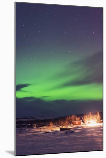 Aurora Borealis (Northern Lights), Abisko, Lapland, Arctic Circle, Sweden, Scandinavia, Europe-Christian Kober-Mounted Photographic Print