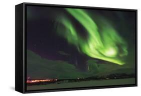 Aurora Borealis (Northern Lights), Abisko, Lapland, Arctic Circle, Sweden, Scandinavia, Europe-Christian Kober-Framed Stretched Canvas