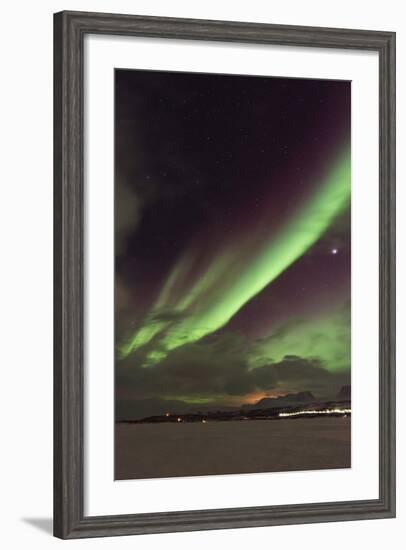 Aurora Borealis (Northern Lights), Abisko, Lapland, Arctic Circle, Sweden, Scandinavia, Europe-Christian Kober-Framed Photographic Print