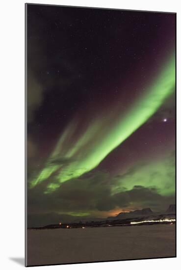 Aurora Borealis (Northern Lights), Abisko, Lapland, Arctic Circle, Sweden, Scandinavia, Europe-Christian Kober-Mounted Photographic Print