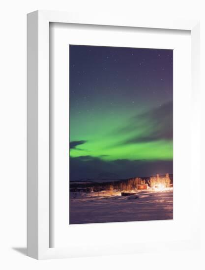 Aurora Borealis (Northern Lights), Abisko, Lapland, Arctic Circle, Sweden, Scandinavia, Europe-Christian Kober-Framed Photographic Print