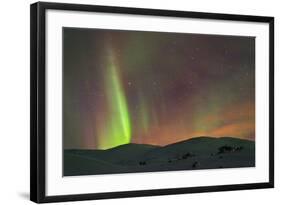 Aurora Borealis (Northern Lights) on Kungsleden (Kings Trail)-Christian Kober-Framed Photographic Print