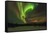 Aurora Borealis (Northern Lights) on Kungsleden (Kings Trail)-Christian Kober-Framed Stretched Canvas