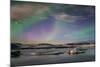 Aurora borealis (Northern Lights) over Jokulsarlon Glacial Lagoon, Iceland, Polar Regions-Miles Ertman-Mounted Photographic Print