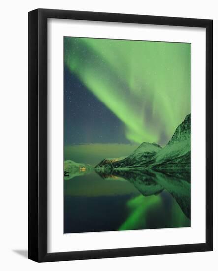 Aurora Borealis, Northern Lights, Troms Region, Norway-Gavin Hellier-Framed Photographic Print