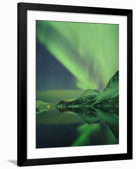 Aurora Borealis, Northern Lights, Troms Region, Norway-Gavin Hellier-Framed Photographic Print