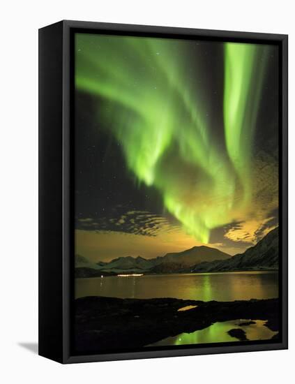 Aurora Borealis, Northern Lights, Troms Region, Norway-Gavin Hellier-Framed Stretched Canvas