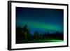 Aurora Borealis (Northern Lights) viewed from Denali Princess Wilderness Lodge, Alaska, USA-Laura Grier-Framed Photographic Print