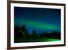 Aurora Borealis (Northern Lights) viewed from Denali Princess Wilderness Lodge, Alaska, USA-Laura Grier-Framed Photographic Print