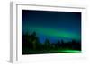 Aurora Borealis (Northern Lights) viewed from Denali Princess Wilderness Lodge, Alaska, USA-Laura Grier-Framed Photographic Print