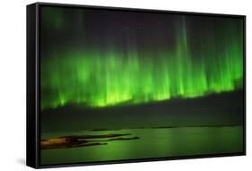 Aurora Borealis or Northern Lights, Iceland-Arctic-Images-Framed Stretched Canvas