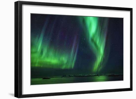 Aurora Borealis or Northern Lights, Iceland-Arctic-Images-Framed Photographic Print