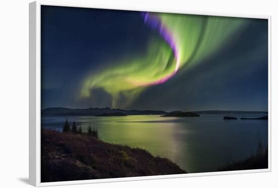 Aurora Borealis or Northern Lights, Iceland-Arctic-Images-Framed Photographic Print