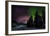 Aurora Borealis or Northern Lights, Lapland, Sweden-null-Framed Photographic Print