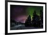 Aurora Borealis or Northern Lights, Lapland, Sweden-null-Framed Photographic Print