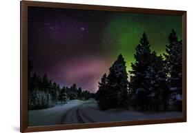 Aurora Borealis or Northern Lights, Lapland, Sweden-null-Framed Photographic Print