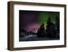 Aurora Borealis or Northern Lights, Lapland, Sweden-null-Framed Photographic Print