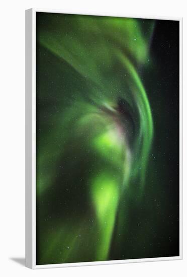 Aurora Borealis or Northern Lights, Lapland, Sweden-Arctic-Images-Framed Photographic Print