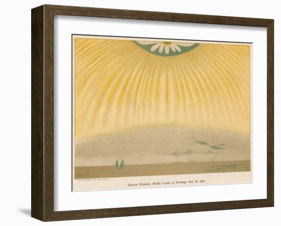 Aurora Borealis or Northern Lights Observed from Northern Norway, October 1868-null-Framed Giclee Print