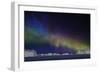 Aurora Borealis or Northern Lights over Icebergs-Arctic-Images-Framed Photographic Print