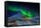 Aurora Borealis or Northern Lights over Mt Kirkjufell, Snaefellsnes Peninsula, Iceland-null-Framed Stretched Canvas