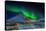 Aurora Borealis or Northern Lights over Mt Kirkjufell, Snaefellsnes Peninsula, Iceland-null-Stretched Canvas