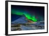 Aurora Borealis or Northern Lights over Mt Kirkjufell, Snaefellsnes Peninsula, Iceland-null-Framed Photographic Print