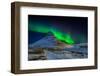 Aurora Borealis or Northern Lights over Mt Kirkjufell, Snaefellsnes Peninsula, Iceland-null-Framed Photographic Print