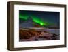 Aurora Borealis or Northern Lights over Mt Kirkjufell, Snaefellsnes Peninsula, Iceland-null-Framed Photographic Print