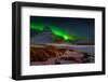 Aurora Borealis or Northern Lights over Mt Kirkjufell, Snaefellsnes Peninsula, Iceland-null-Framed Photographic Print