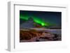 Aurora Borealis or Northern Lights over Mt Kirkjufell, Snaefellsnes Peninsula, Iceland-null-Framed Photographic Print