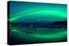 Aurora Borealis or Northern Lights over the Jokulsarlon Lagoon, Iceland-null-Stretched Canvas