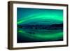 Aurora Borealis or Northern Lights over the Jokulsarlon Lagoon, Iceland-null-Framed Photographic Print