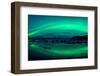 Aurora Borealis or Northern Lights over the Jokulsarlon Lagoon, Iceland-null-Framed Photographic Print