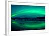 Aurora Borealis or Northern Lights over the Jokulsarlon Lagoon, Iceland-null-Framed Photographic Print