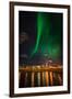 Aurora Borealis or Northern Lights, Reykjavik, Iceland-null-Framed Premium Photographic Print