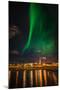 Aurora Borealis or Northern Lights, Reykjavik, Iceland-null-Mounted Premium Photographic Print