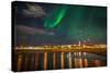 Aurora Borealis or Northern Lights, Reykjavik, Iceland-null-Stretched Canvas