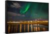 Aurora Borealis or Northern Lights, Reykjavik, Iceland-null-Framed Stretched Canvas