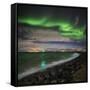 Aurora Borealis or Northern Lights, Reykjavik, Iceland-null-Framed Stretched Canvas