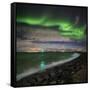 Aurora Borealis or Northern Lights, Reykjavik, Iceland-null-Framed Stretched Canvas