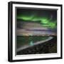 Aurora Borealis or Northern Lights, Reykjavik, Iceland-null-Framed Photographic Print