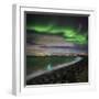 Aurora Borealis or Northern Lights, Reykjavik, Iceland-null-Framed Photographic Print