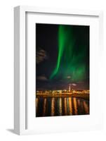 Aurora Borealis or Northern Lights, Reykjavik, Iceland-null-Framed Photographic Print