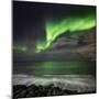 Aurora Borealis or Northern Lights, Seltjarnarnes, Reykjavik, Iceland-Ragnar Th Sigurdsson-Mounted Photographic Print