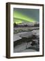 Aurora Borealis over Annie Lake, Yukon, Canada-null-Framed Photographic Print