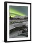 Aurora Borealis over Annie Lake, Yukon, Canada-null-Framed Photographic Print