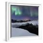 Aurora Borealis over Blafjellelva River in Troms County-Stocktrek Images-Framed Premium Photographic Print